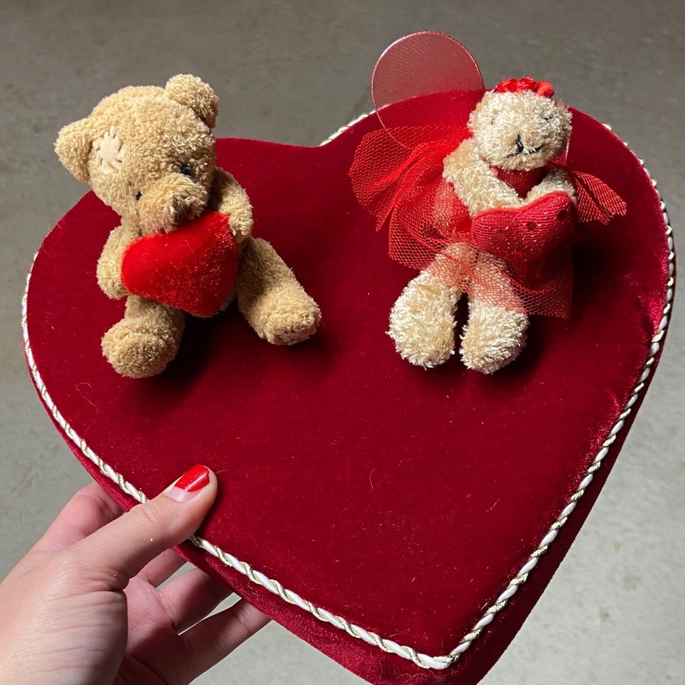 Red Velvet Heart Box
